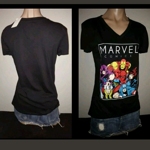 MARVEL COMICS TRUE BLACK COMIC GRAPHIC TEE SHIRT - Picture 2 of 2